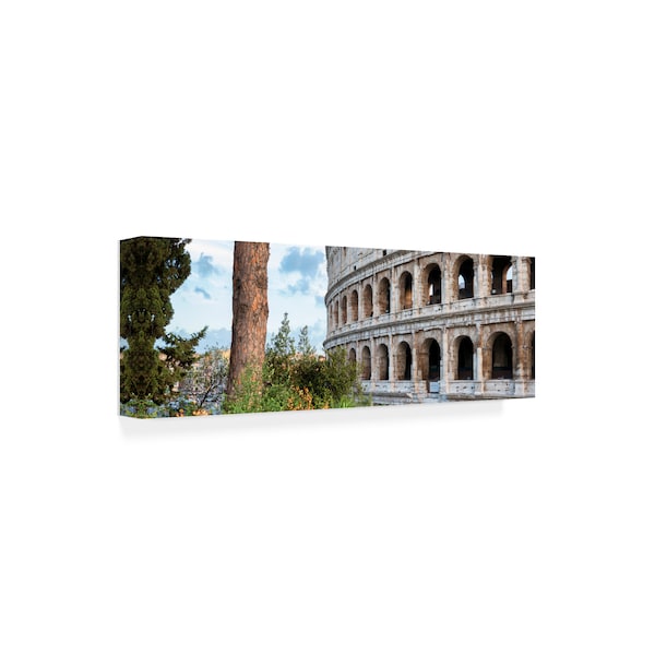 Philippe Hugonnard 'Dolce Vita Rome 2 The Colosseum XIII' Canvas Art,6x19